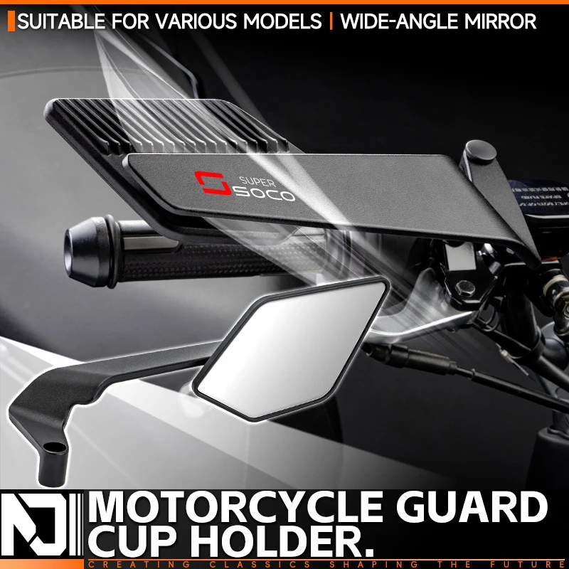 Rotation Adjustable Motorcycle Side Rearview Mirrors For Super Soco CUx TC TCmax CPx TSx Titan Explorer Accessories