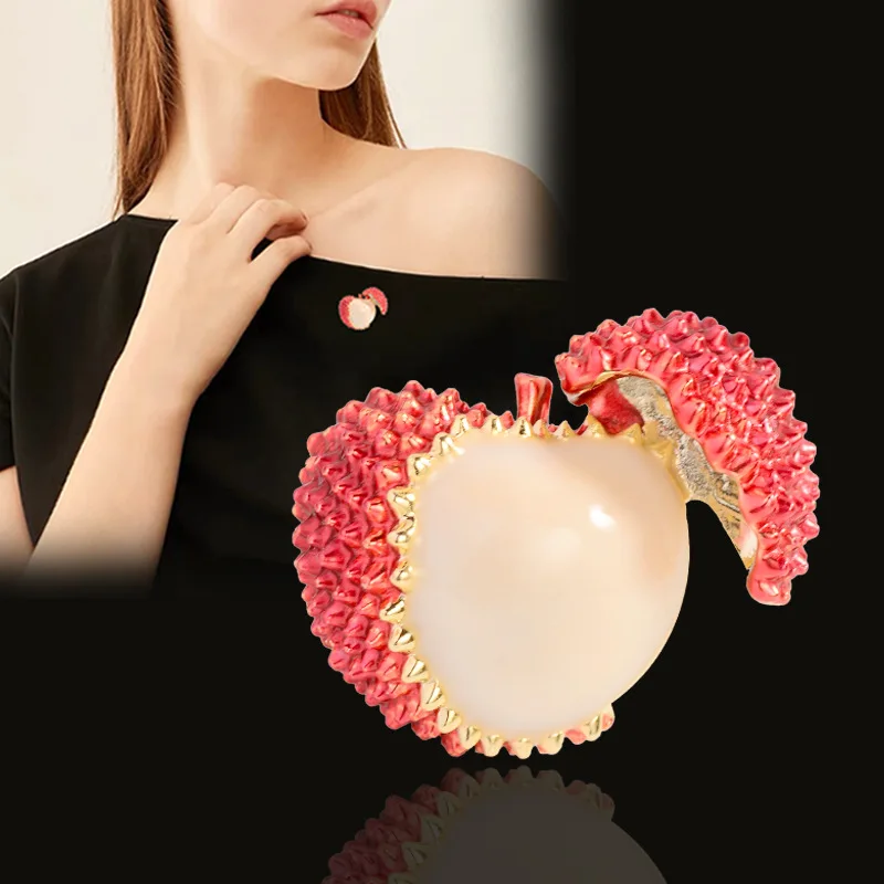 

New brooch for women Korean style design Lychee corsage Delicate and lovely accessories A token of perfect love