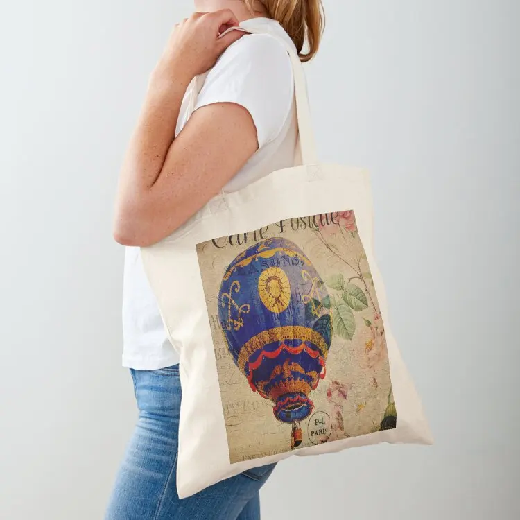 

Vintage Hot Air Balloon Tote Bag Women's tote bag bags woman 2025 canvas tote shopping bag logo