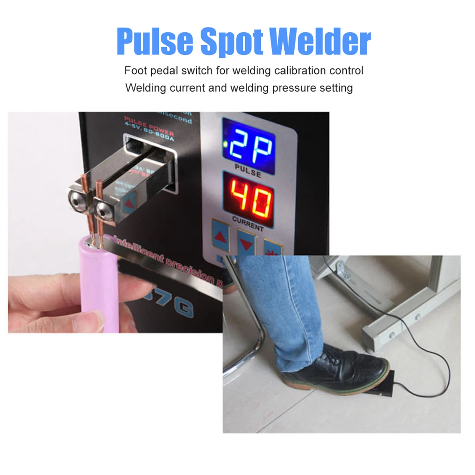 Pulse Spot Welder Dual Welding Modes Solder Welding Machine Electronic Tools SUNKKO737G Solder Welding Machine Pulse Spot Welder