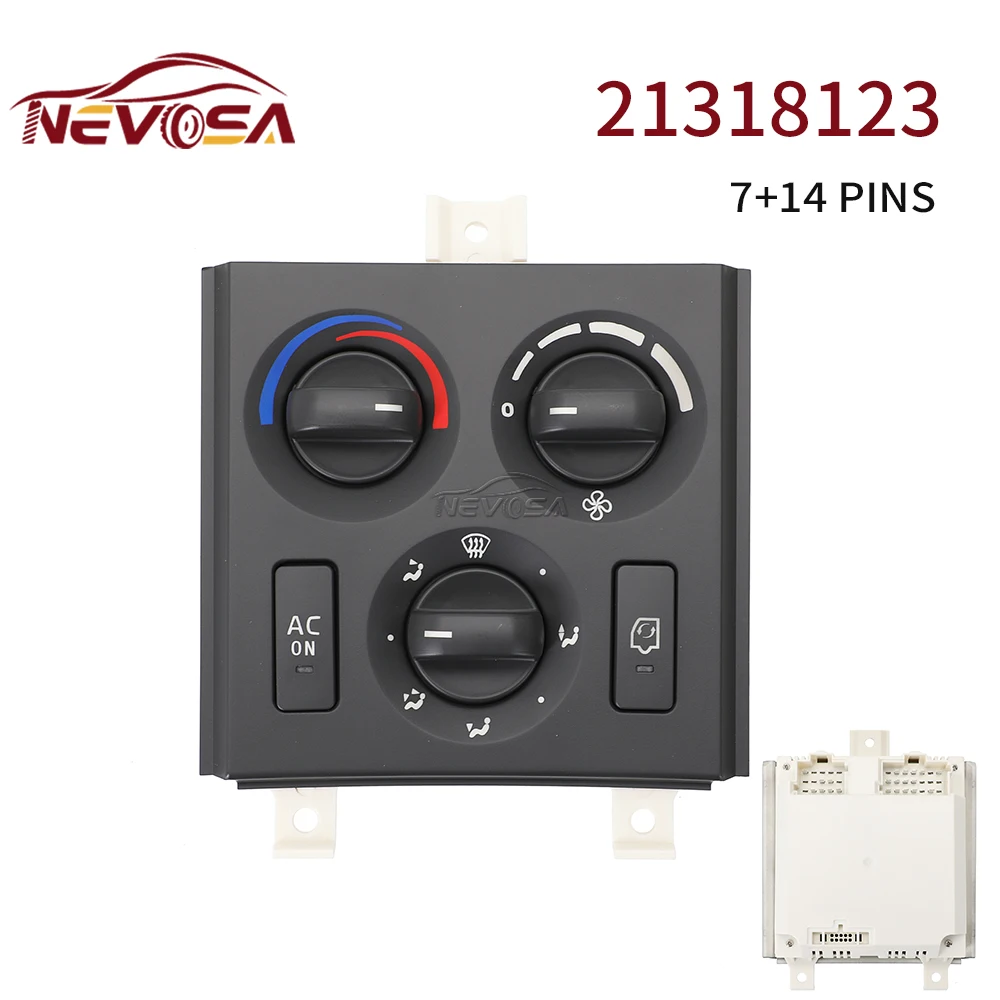 

12V 24V Truck FM FH FM420 VNL 7+14Pins Switch Panel Climate Heater Control Combined Switches Air-Conditioning 21318123 21326144