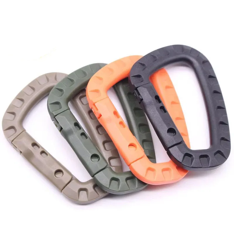 

1/3/5Pcs Tactical DRing Grimlock Carabiner Clip MOLLE Webbing Attachment Fast Latch System For Military Vest/Backpacks/Pouch/Bag