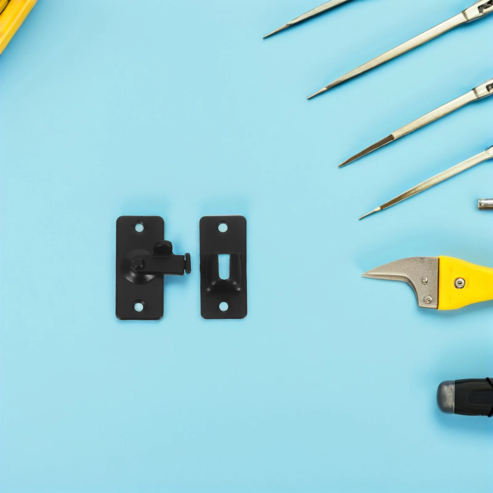 

2pcs 90 Degree Sliding Door Lock Stainless Steel Flip Gate Latch For Interior Barn Cabinet Closet Door Security Privacy Hasp