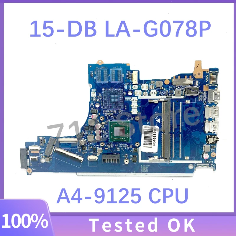 

EPV51 LA-G078P With A4-9125 CPU High Quality Mainboard For HP Pavilion 15-DB 15T-DB 255 G7 Laptop Motherboard 100%Full Tested OK