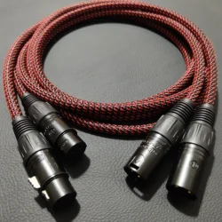 HiFi NEUTRIK 3 pin XLR audio cable OFC conductor Audiophile balance line for microphone mixer CD Amplifier interconnection wire