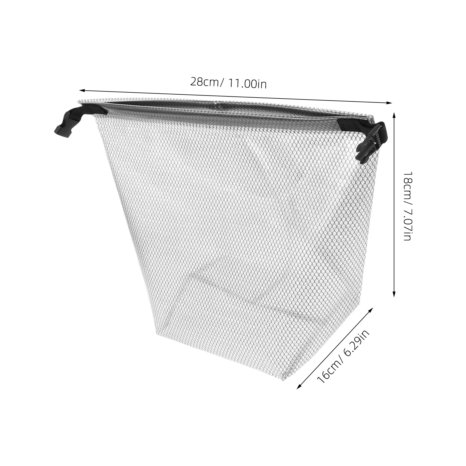 حقيبة تخزين شبكية مقاومة للماء بسعة كبيرة وشفافة للسفر ومنظم غسيل أدوات الزينة لصالة الألعاب الرياضية ومعدات السباحة والملابس المبللة #4