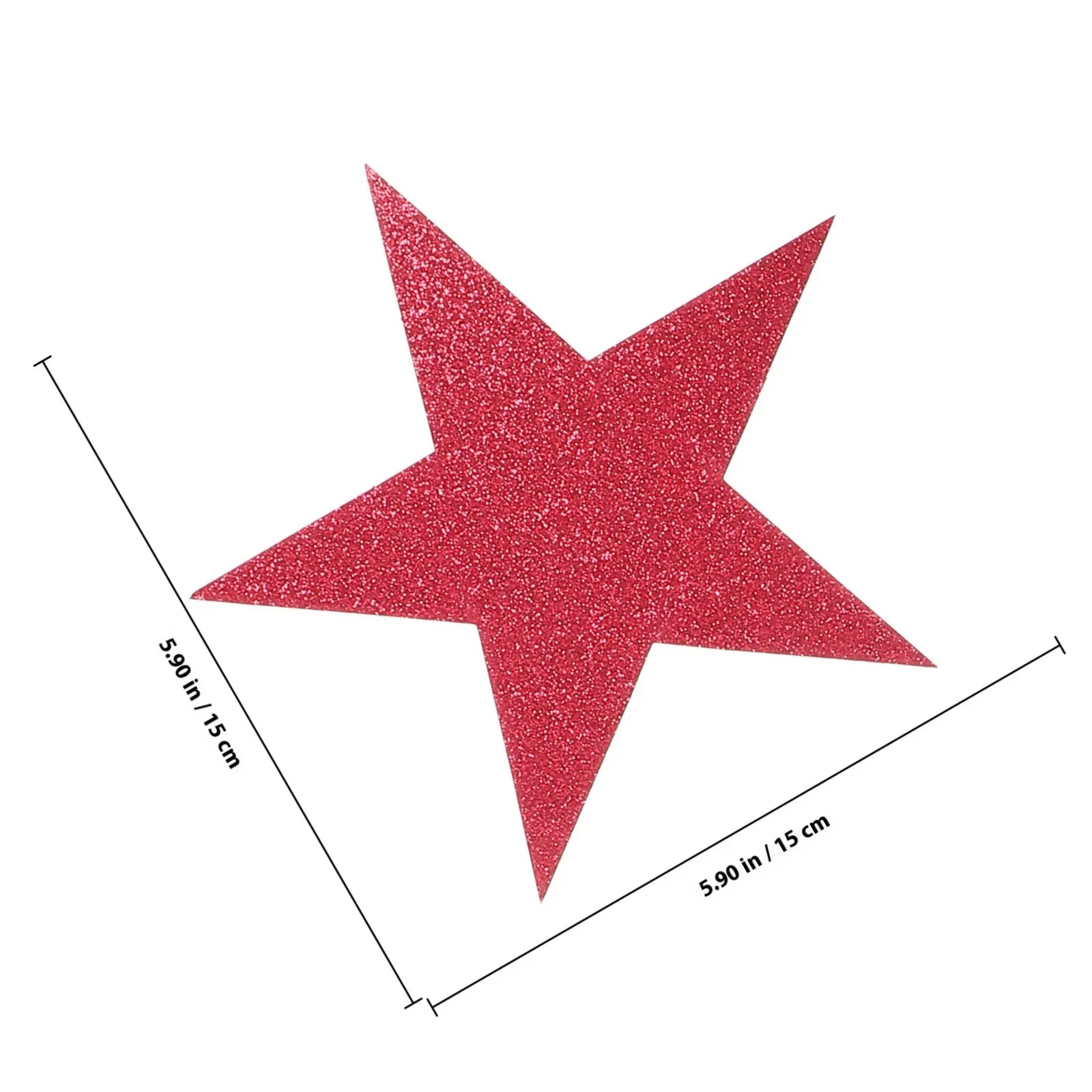 80Pcs Paper Cutouts Glitter Star Shapes Decorative Star Wall Decoration For Classroom Wall Decor Party Decor