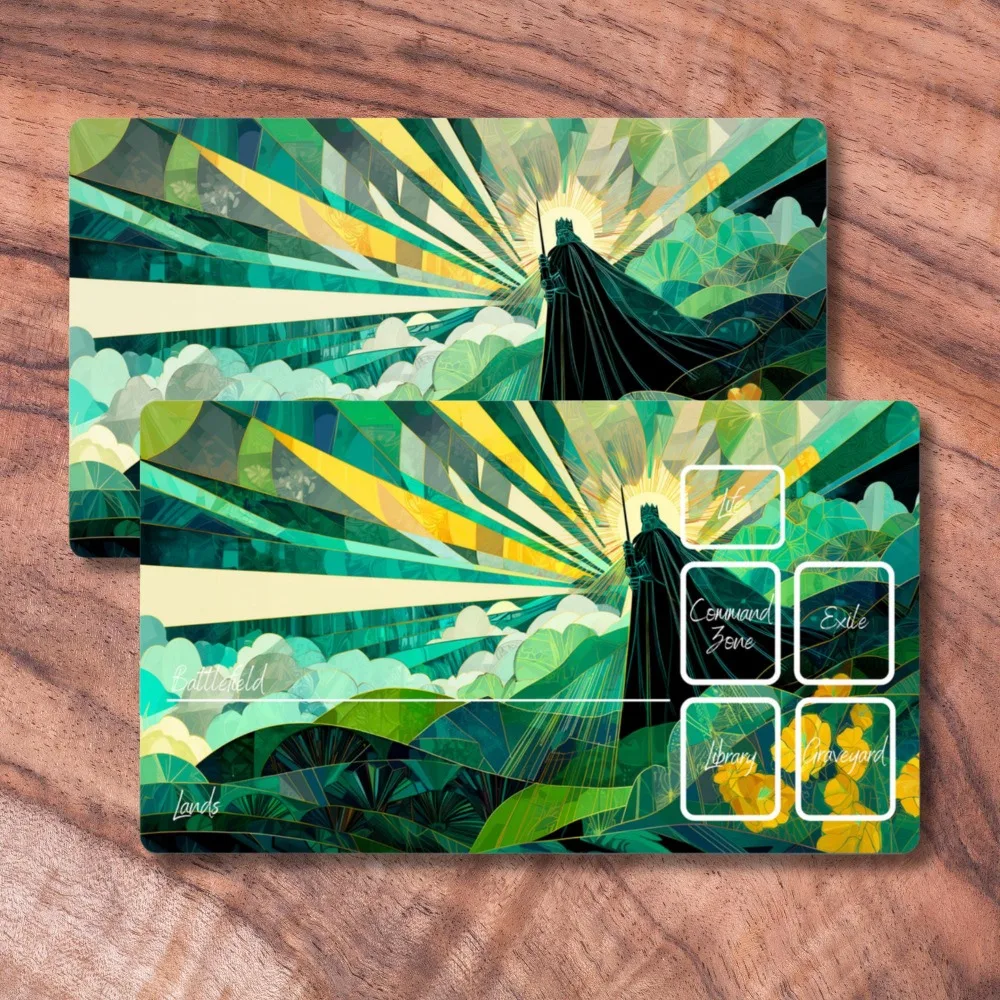 MTG Playmat, Fantasy Knight King Themed TCG Playmat, Gifts for Gamers mousepad profissional escritorio accesorios