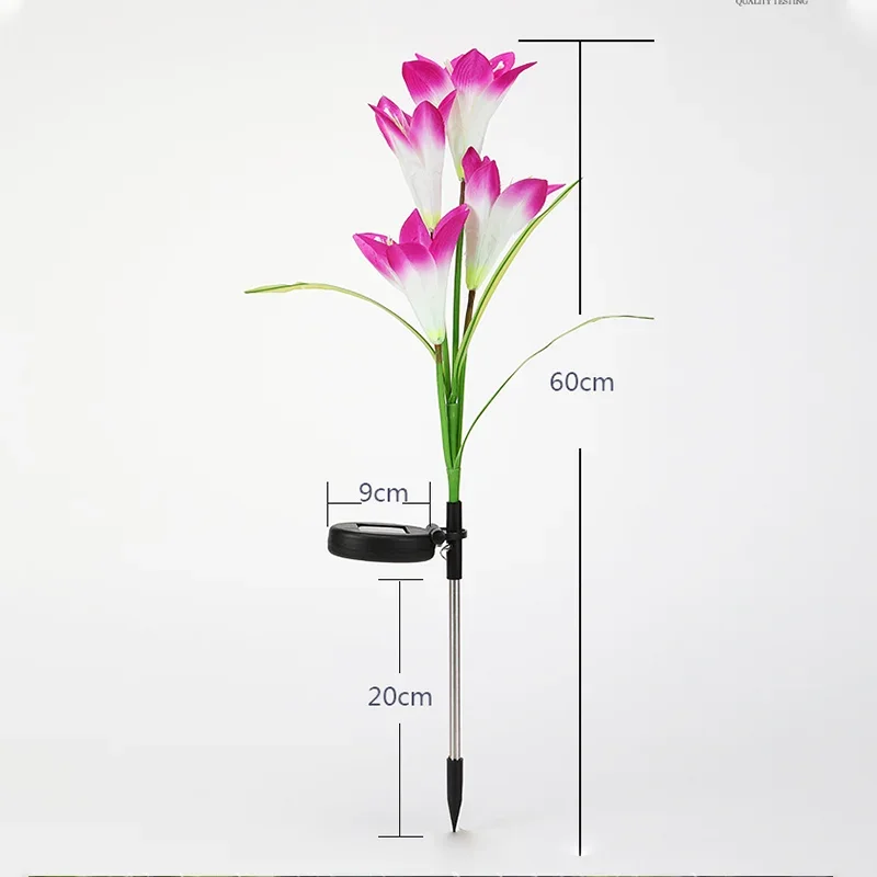

Солнечные фонари лилии, имитация лилий для наружного сада, двора, дорожки, газона, вечеринки, отпуска.
