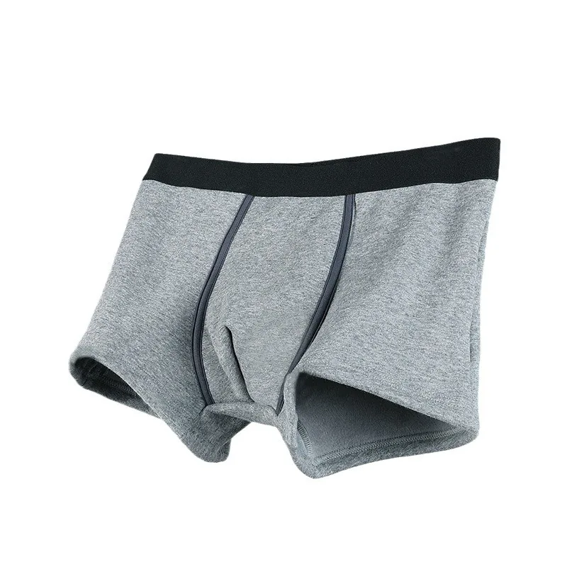 Warm Thick Velvet Underwear for Men Winter Cold Proof Boxer Shorts Thermal Panties Male Breathable U Convex Pouch Underpants