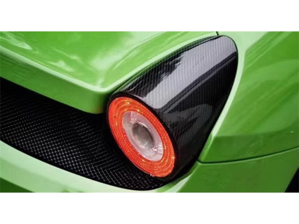 True Carbon Fiber Lampshade for Ferrari 458 Italian Rear Bumper Light Bracket and Taillights