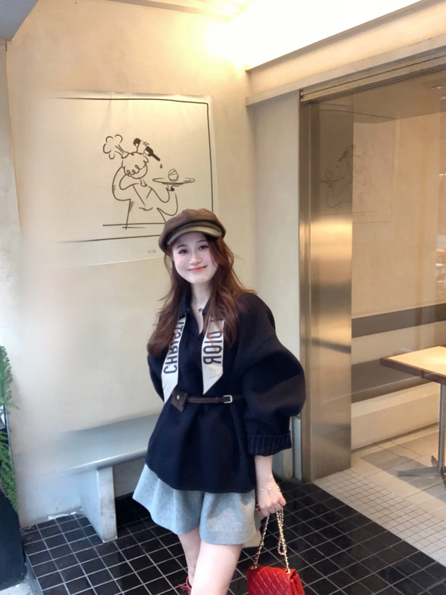 

Двусторонняя шерстяная куртка-оверсайз с капюшоном Evening Star, повседневное зимнее пальто для молодых женщин, стройнящая верхняя одежда