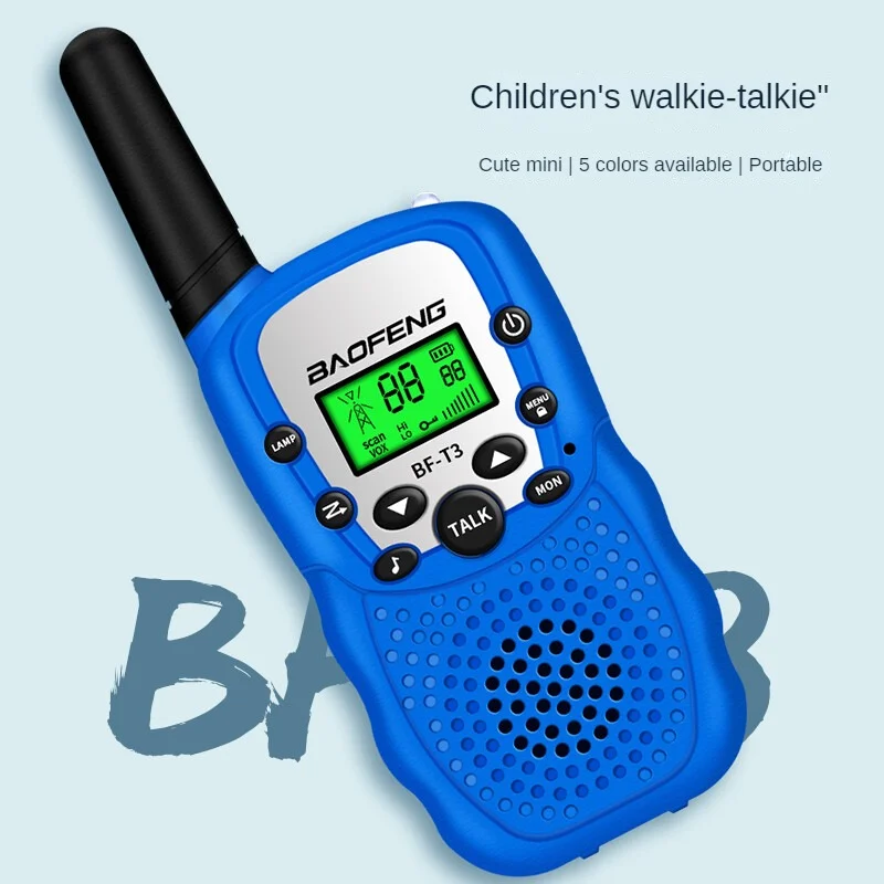 2 Buah Baofeng BF-T3 Anak Walkie Talkie Mini Radio Dua Arah T3 Radio Portabel Hadiah Terbaik untuk Anak Mainan Komunikasi Nirkabel