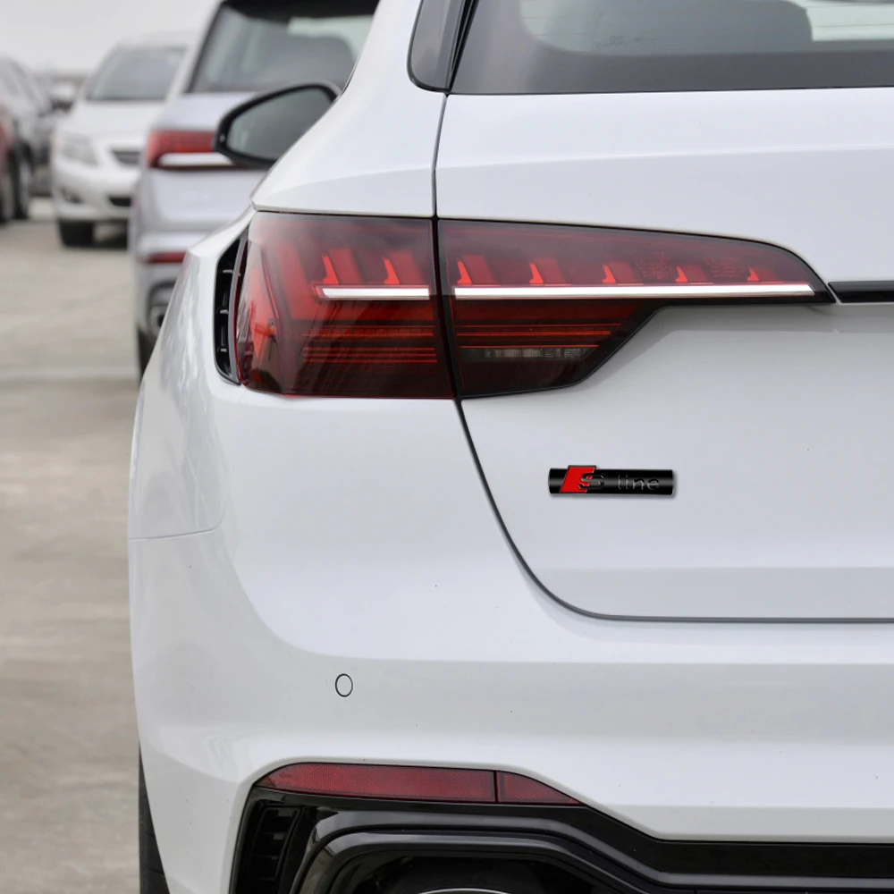 Auto-Frontemblem für Kühlergrill, S-Line-Emblem, Dekorationsaufkleber, Autozubehör für Audi S-Line S A4L A3 A5 A7 A4 B8 A3 Q3 Q5 Q7 A8L – Detail 10