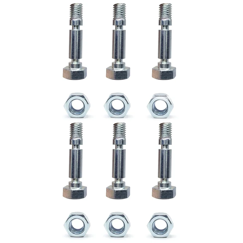 

CQMF-For Craftsman, Briggs& Stratton, Brute, Murray 707555 6-Pack Snow Blower Replacement Parts- Dual-Stage Shear Pins Thrower