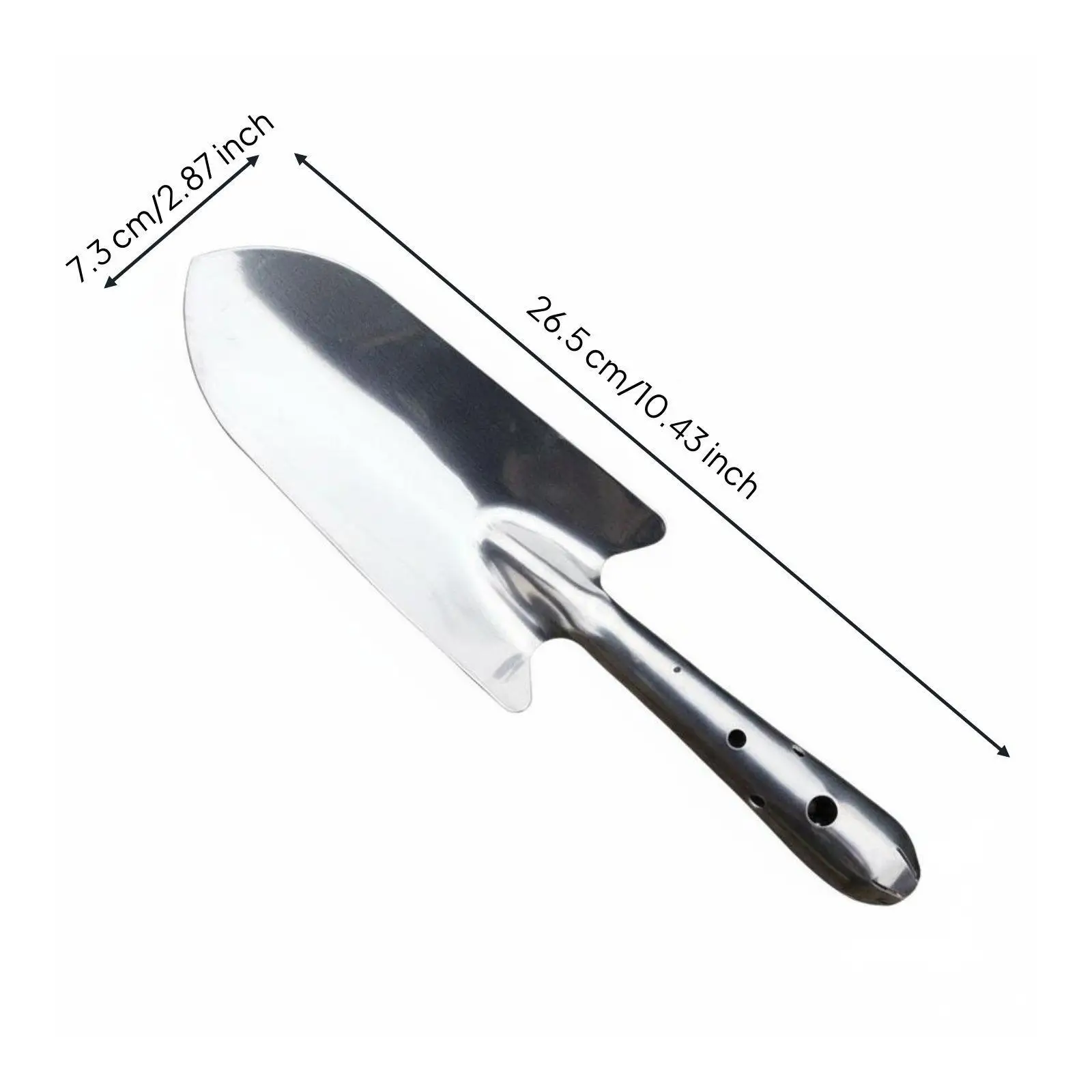 Compact Gardening Shovel Stainless Steel Hand Trowel for Transplanting Weeding and Planting in Containers