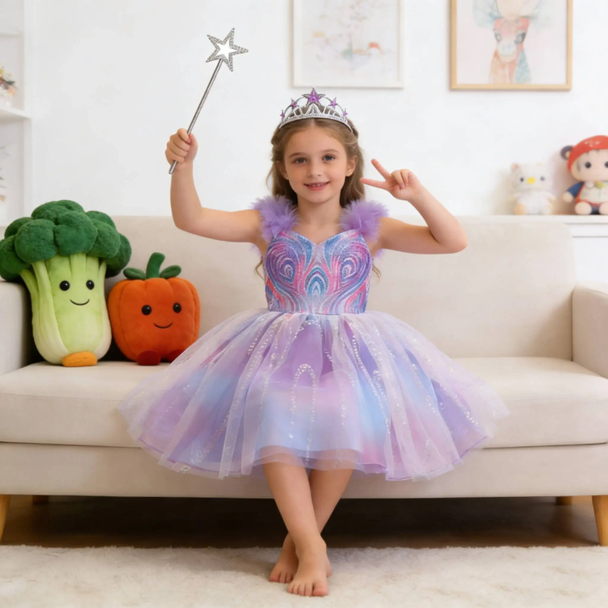 

Аниме — это хорошо. ‌ Костюмы ведьмы для карнавала — идеальный выбор ‌ Костюм для косплея для девочек: фиолетовое платье принцессы Глинды + набор аксессуаров для дня рождения