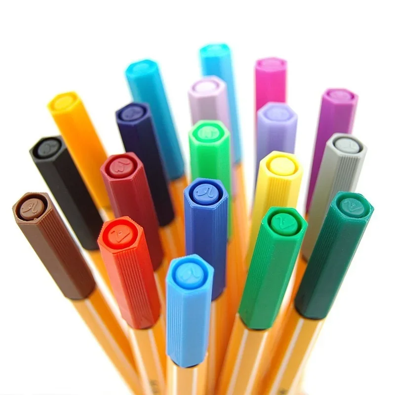 12 لون/مجموعة لتقوم بها بنفسك مجموعة أقلام معدنية أنيمي مانغا الخط فرشاة القلم الكتابة على الجدران الفن علامات لرسم اللوازم المدرسية المكتبية