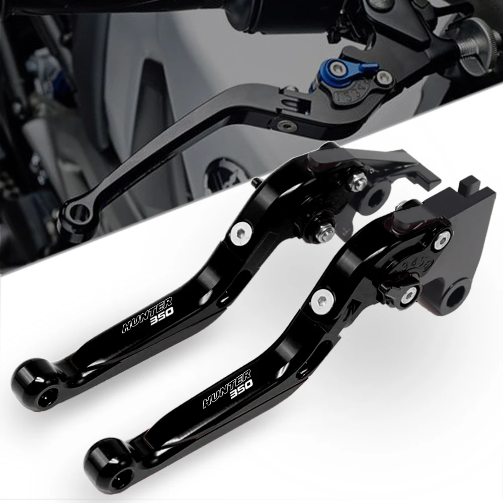 For Hunter 350  hunter350 Motorcycle Accessories CNC Adjustable Extendable Foldable Brake Clutch Levers