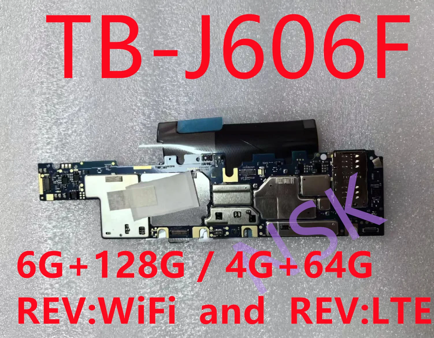 Original NEW TB-J606F FOR Lenovo Xiaoxin Pad tablet motherboard brand  6G+128G 4G+64G  REV:WiFi  and  REV:LTE （Insert card）