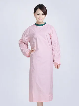 Waterproof Long Sleeve Operating Gown Wear-Resistant And Durable Surgical Coat Polyester Material Medical Work Uniform Set