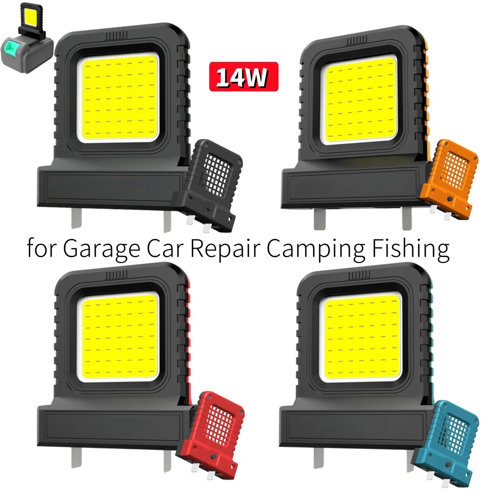 

Power Tool Accessories Parts For Makita 14W For DeWALT For Milwaukee For Bosch 14W Mini Pocket Work Lamp Lights with 2 Modes Lig