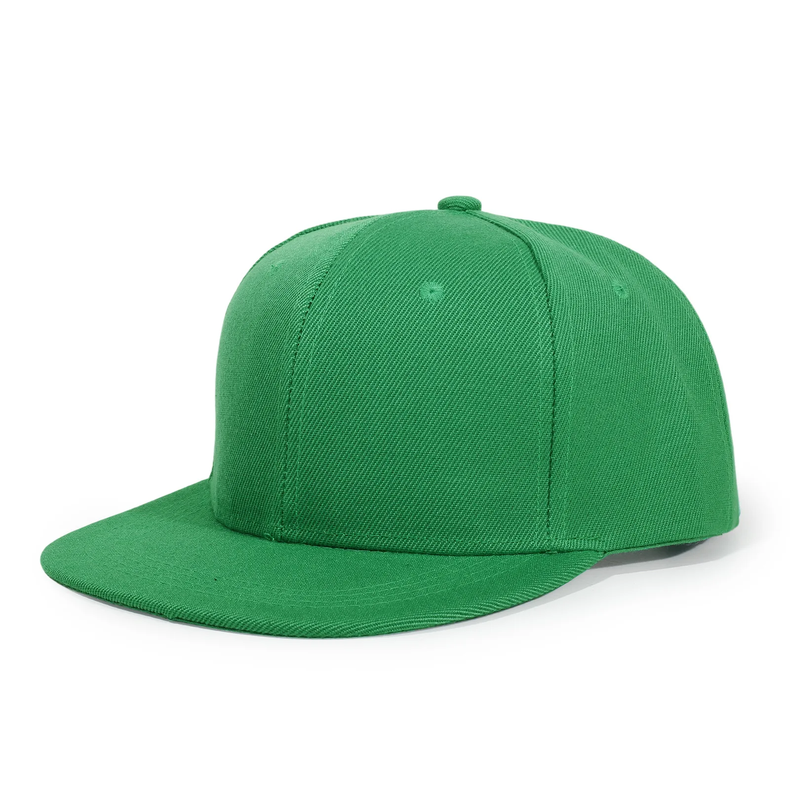 1 hat flat-brimmed hip-hop hat  solid color light board flat-brimmed hip-hop baseball cap men's and women's same style