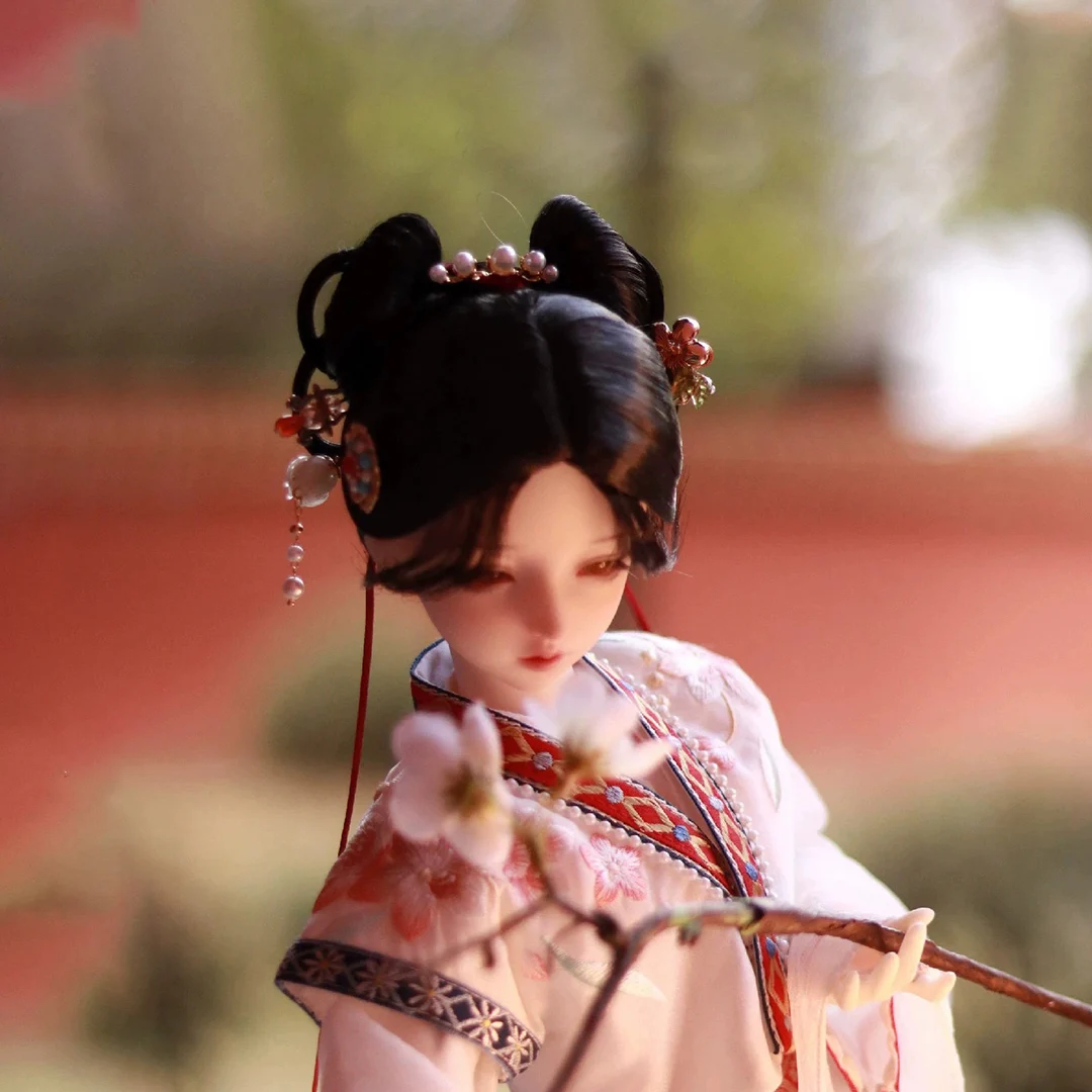 

1/4 1/3 Scale BJD Doll Wigs Ancient Costume Hanfu Vintage Style Hair Fairy Wig For MSD SD13 Girl SSDF Uncle Accessories A1688