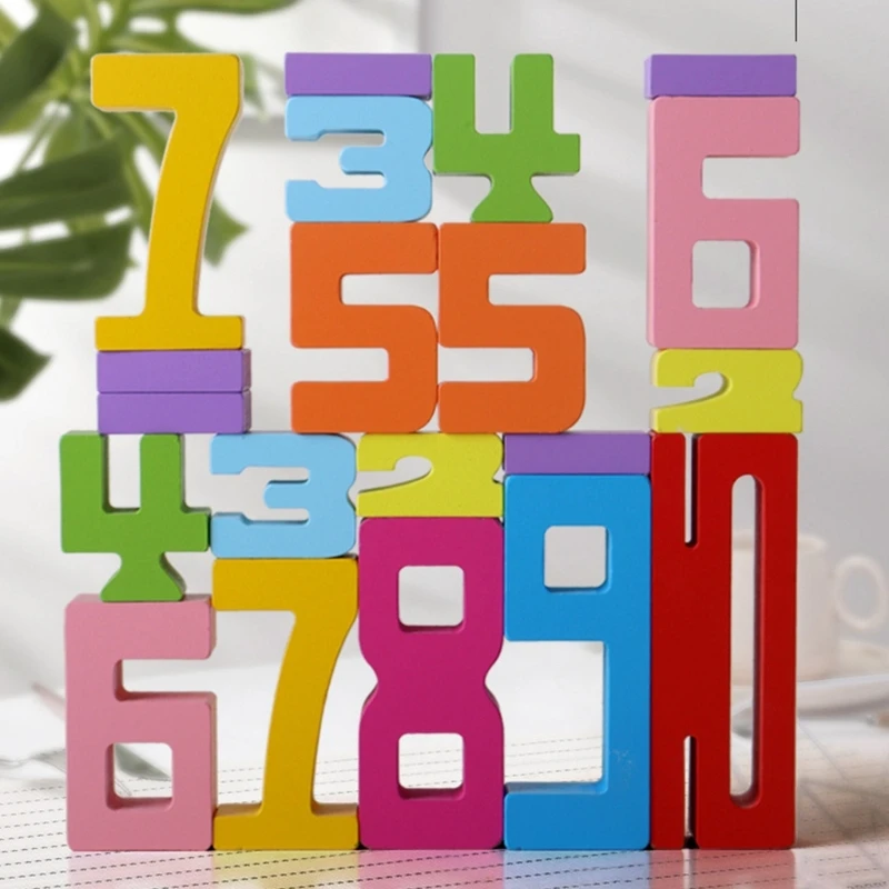 3d Digitale Puzzel Nummer Bouwsteen Set Voor Baby Montessori Stapelen Speelgoed Hersenontwikkeling Leren Cadeau Voor Kinderen