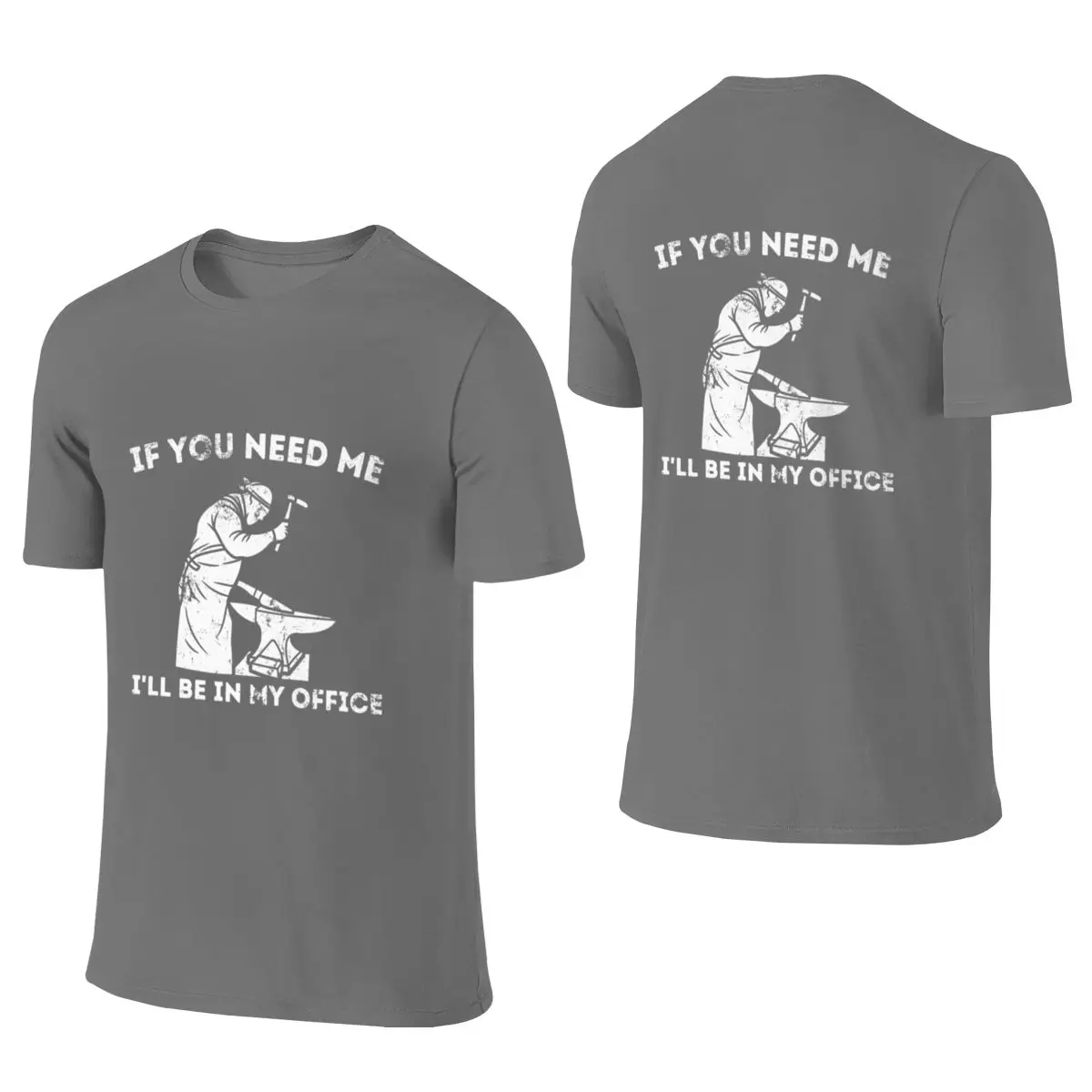 Ill Be In My Office Forging Blacksmith Forge Smooth Reversible T-shirt Japanese-Style Vibe Suitable For All Seasons T-shirt