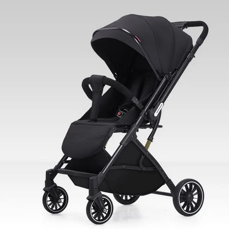 

LIUNCY Baby Stroller Two-way Lightweight High Landscape Can Sit or Lie Down Children's Stroller Walking Tool for Children