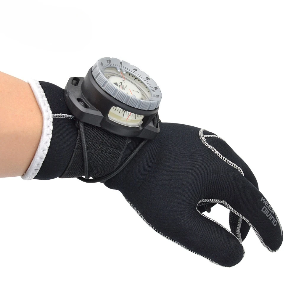 Scuba Diving Strong Magnetic 50m Elastic Rope Compass Underwater Luminous Compass Waterproof Compass CP-992
