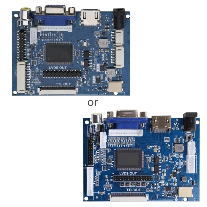 A34M-PCB800099 LCD Screen Car GPS Display LCD Driver Board -Compatible VGA AV To TTL RGB LVDS
