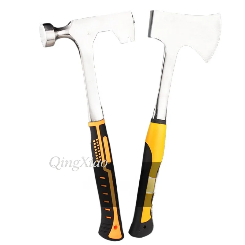 Integrated Survival Hand Axe Outdoor Camping Tool For Fire Rescue Emergency Firewood Splitting Bone Cutting Mountain Field Work