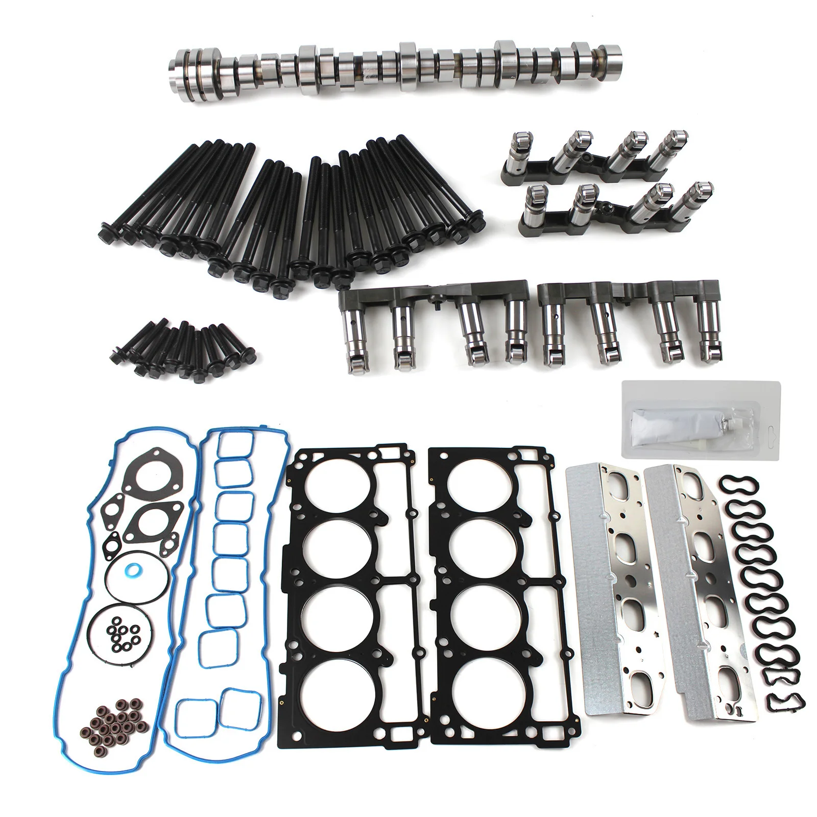 

1 комплект подъемников, прокладок головки и комплект распределительного вала для 09-15 Dodge Chrysler Ram 5.7L MDS Hemi 53022372AA, запасные части для двигателя автомобиля