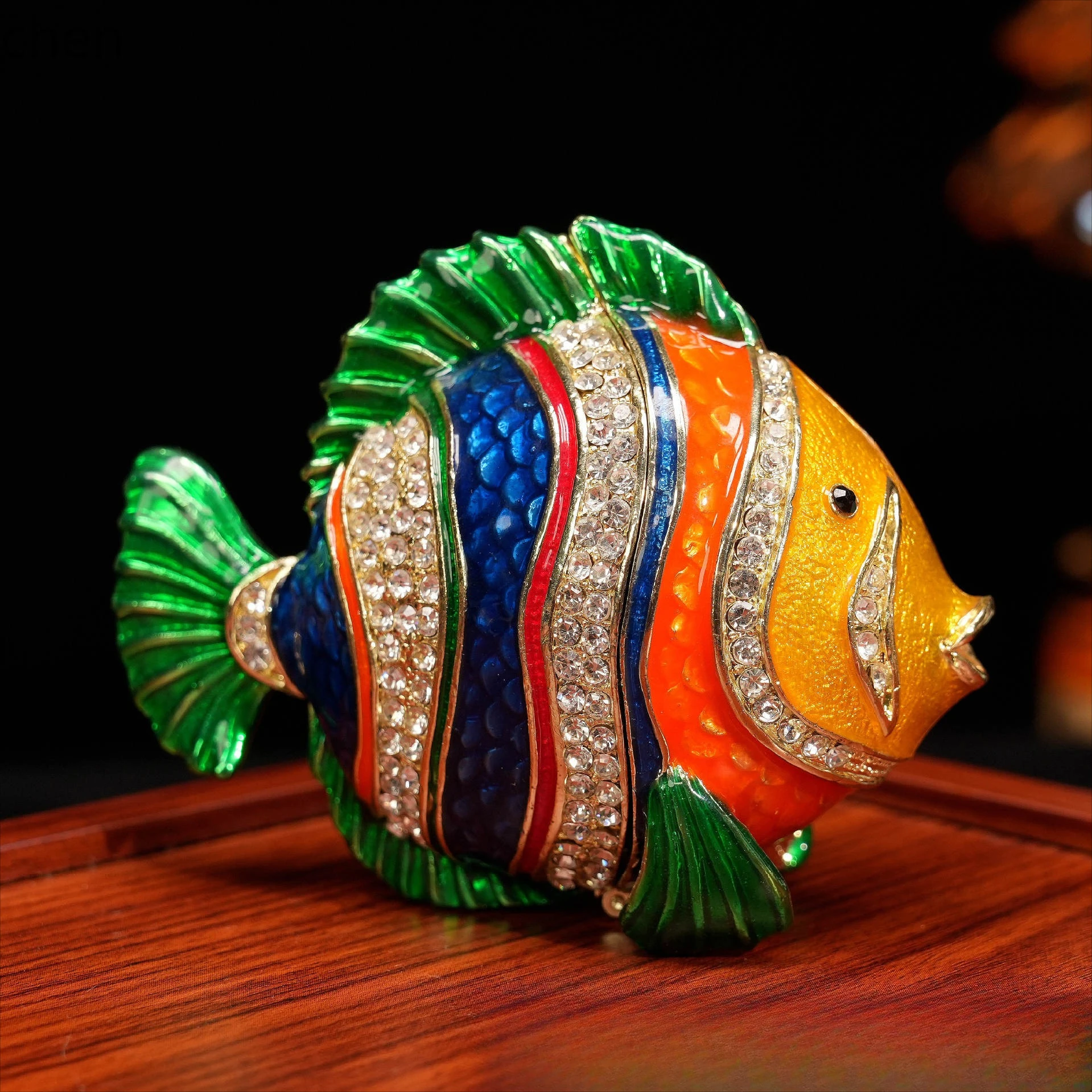 H1 Cross-Border Foreign Trade Enamel Jewelry Box Clownfish Cartoon Creative Desktop Ornament Handicraft Gift