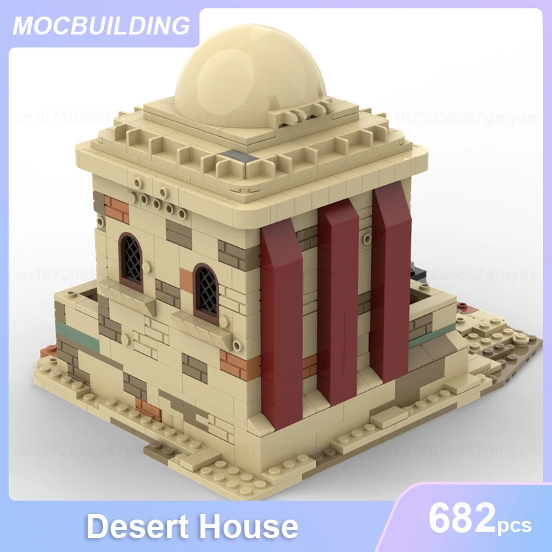 Woestijnhuis Model Moc Bouwstenen Diy Assembleren Bakstenen Architectuur Educatieve Creatieve Collectie Speelgoed Kerstcadeaus 682 Stuks