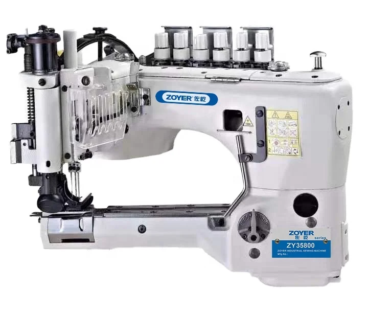 ZY35800D Heavy Duty Double Lap Seam Jeans Industrial Sewing Machine New Home Use Lock Stitch High-Speed Automatic Feed