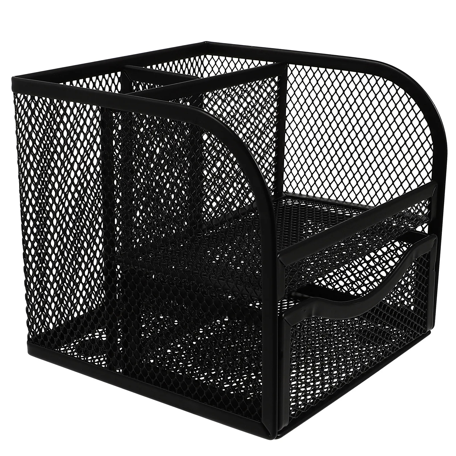 

Металлическая подставка для ручек, многосекционный органайзер, компактный настольный органайзер для канцелярских принадлежностей, косметики, украшений, электронных устройств