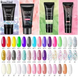 ROSALIND Multicolor Poly Nail Polish Gel acrilico Extension Gule Profession Semi Permanent Resin Art Crystal Nail Glue 15ML/30ML