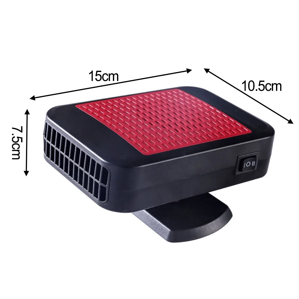 Portable Car Heater Defroster Defogger 200W Dual Hot Cold Air Fan With 360 Degree Rotation For Windshield Snow Removal In Auto R