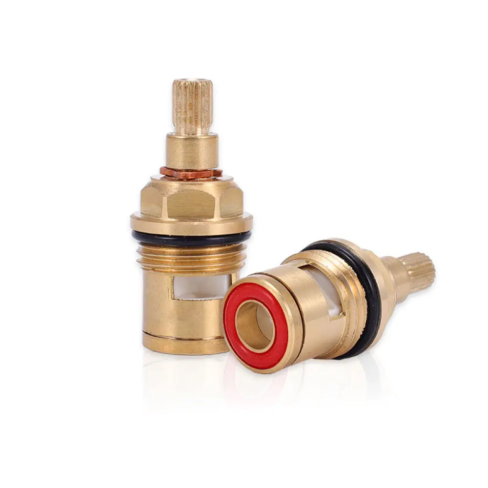 Durable Copper Ceramic Faucet Replacement Valve Core Fine Thread Quick Open Tap Repair Spare Component