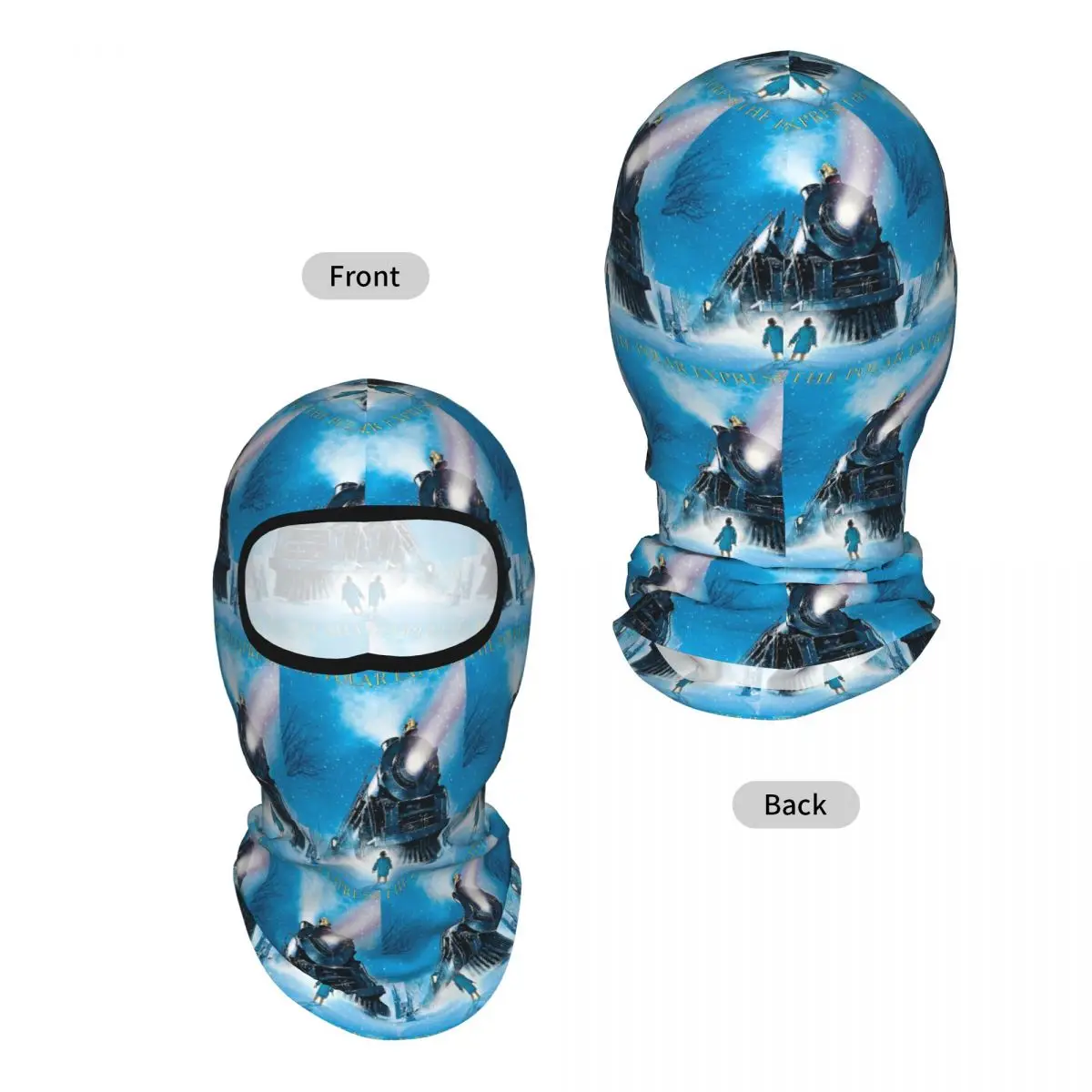 The Polar Express Breathable Thin Balaclava Full Face Mask Sun Protection Neck Gaiter For Motorcycle Fishing Outdoor