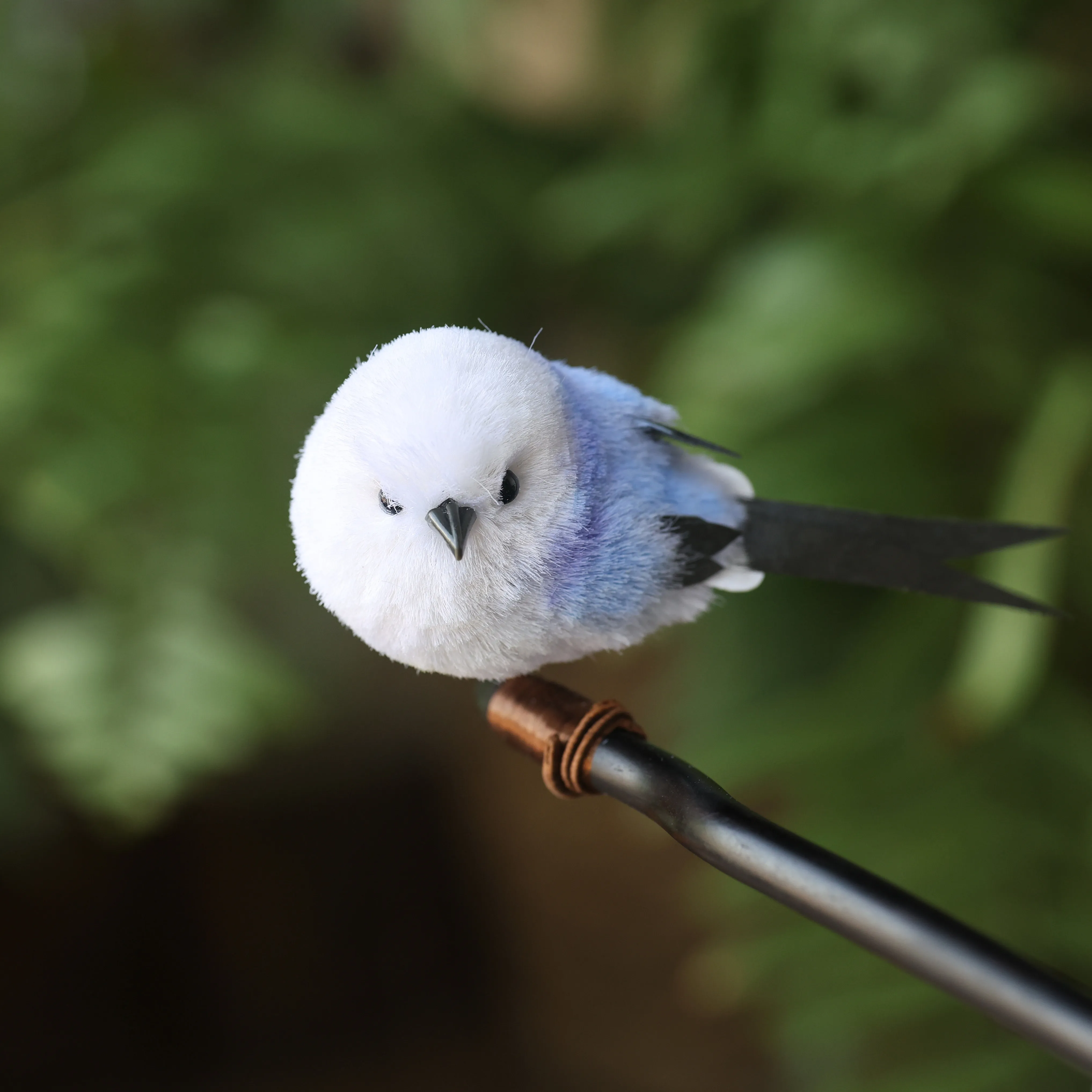 Handmade Intangible Heritage Ronghua Long-tailed Tit Hair Stick, Sandalwood Cute Vintage Chinese Hair Ornament