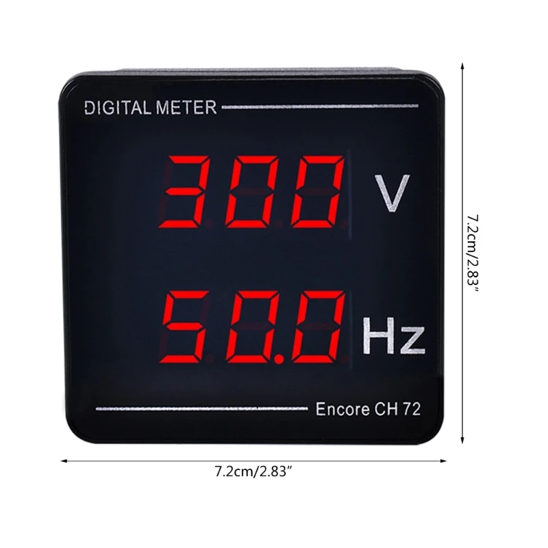 Imagem -06 - Tensão & Medidor de Freqüência Dupla Display Digital Ac50500v 10-99.9hz de Alta Precisão Medidor Digital Voltímetro Teste de Freqüência