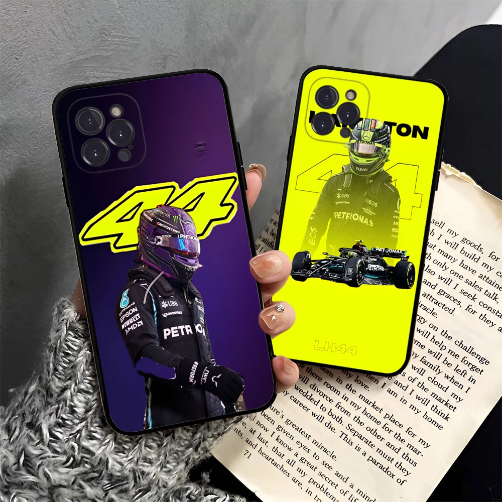 L-Lewis H-Hamilton 44 F-F1 Phone Case For IPhone 16 15 14 11 12 13 Mini Pro XS Max Cover 6 7 8 Plus X Funda Shell