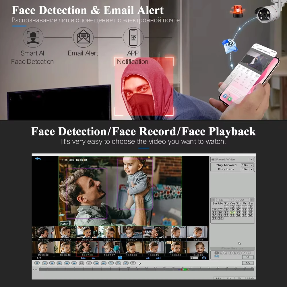 Techage 8CH 5MP беспроводная камера система двусторонней аудиосвязи CCTV комплект видеонаблюдения распознавание лиц цветное ночн