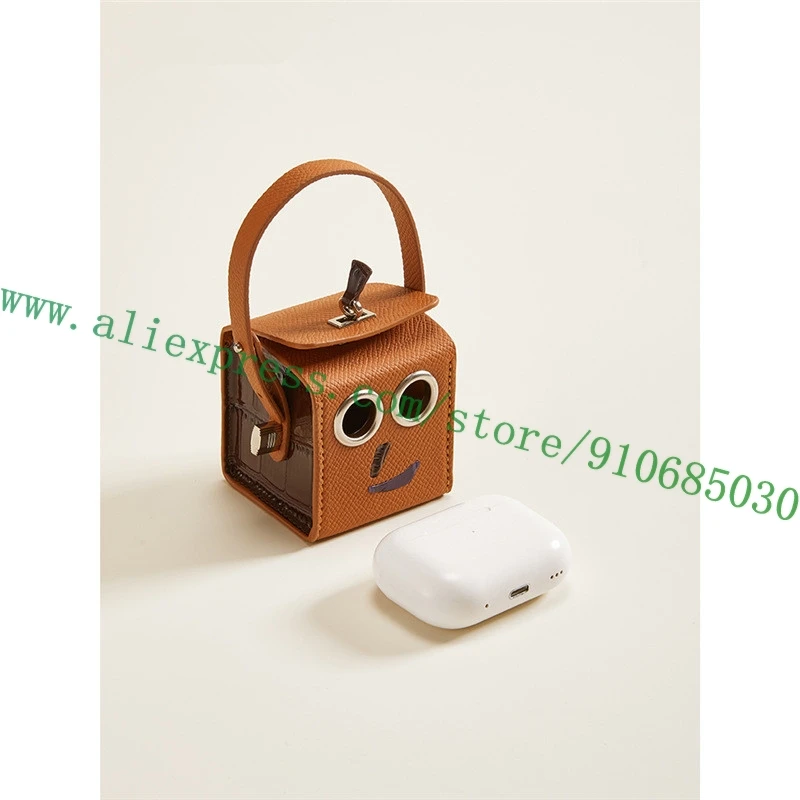 

Квадратный держатель для наушников из зернистой кожи Mini Robot, 5 цветов