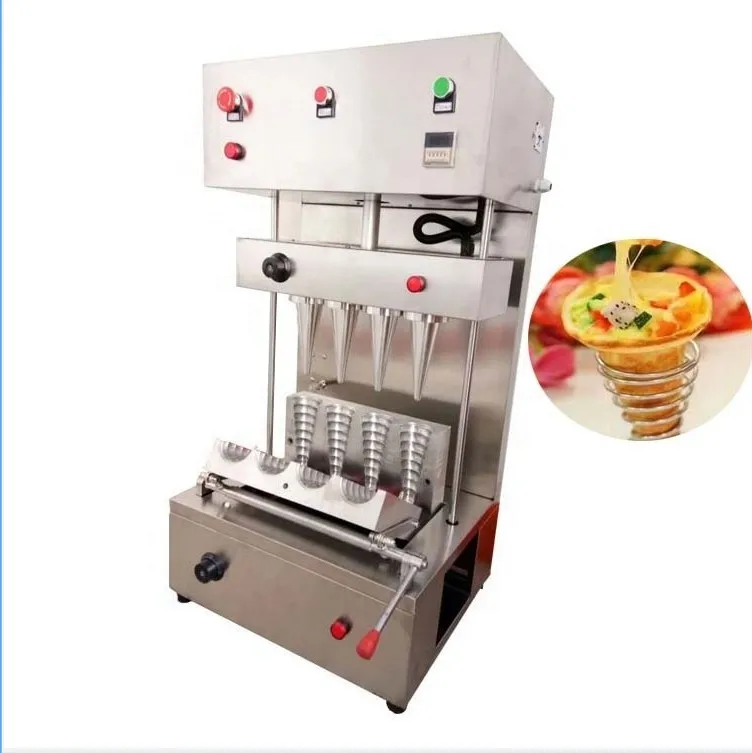 Electric Pizza Cone Moulding Machine Automatic Cone Maker Waffle Oven Commercial Bakery Oven