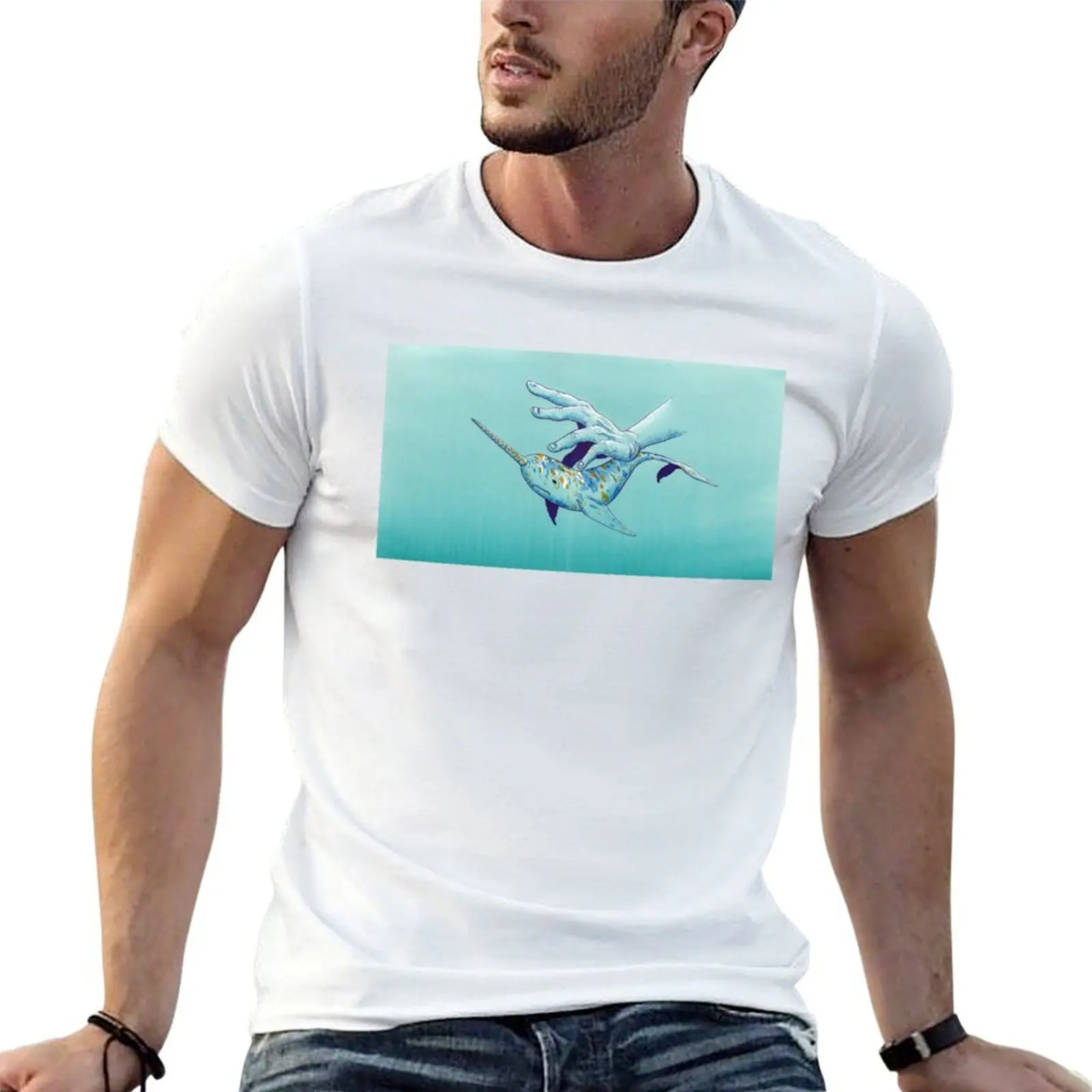 VIII - Narwhal T-Shirt boys animal print quick-drying anime shirts men
